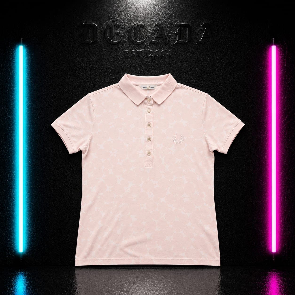 Polo Fred Perry rosa, talla S de mujer