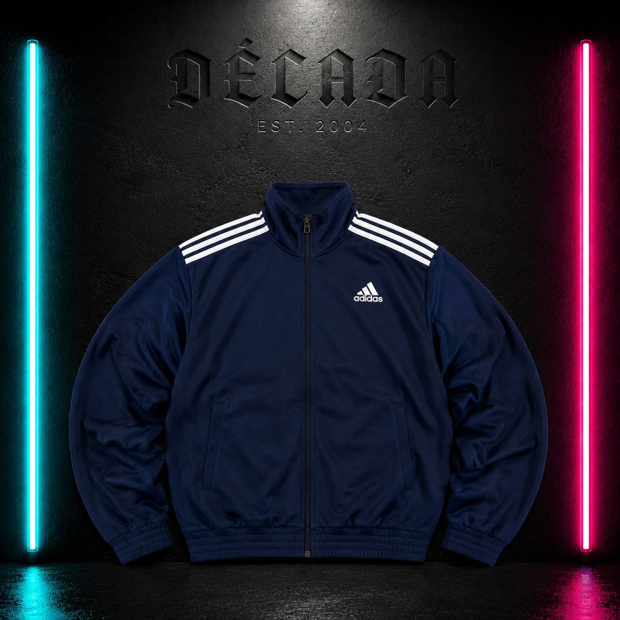 Chaqueta Adidas azul marino, talla XL