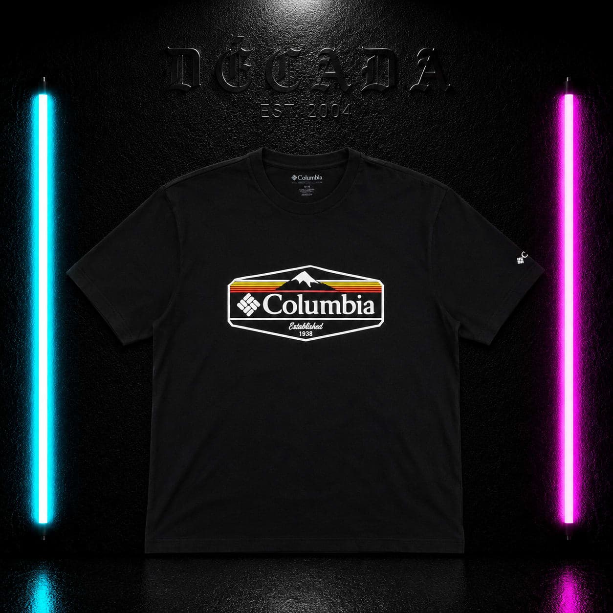 Camiseta Columbia negra, talla L