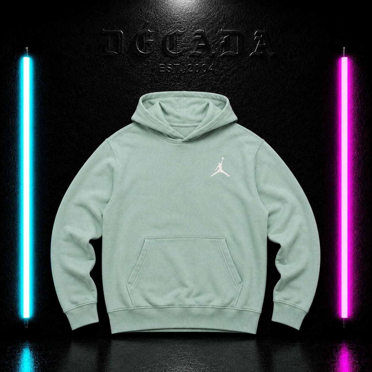 Sudadera Jordan verde con capucha, talla M