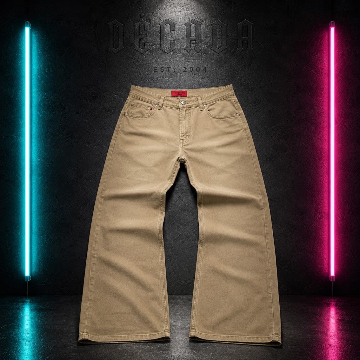 Vaquero Pierre Cardin ancho beige, talla M