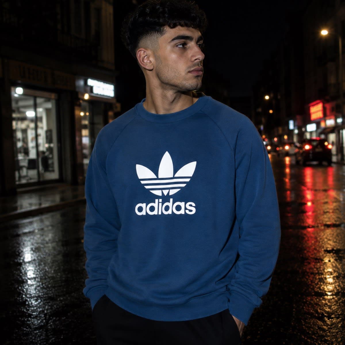 Sudadera Adidas Originals azul, talla M