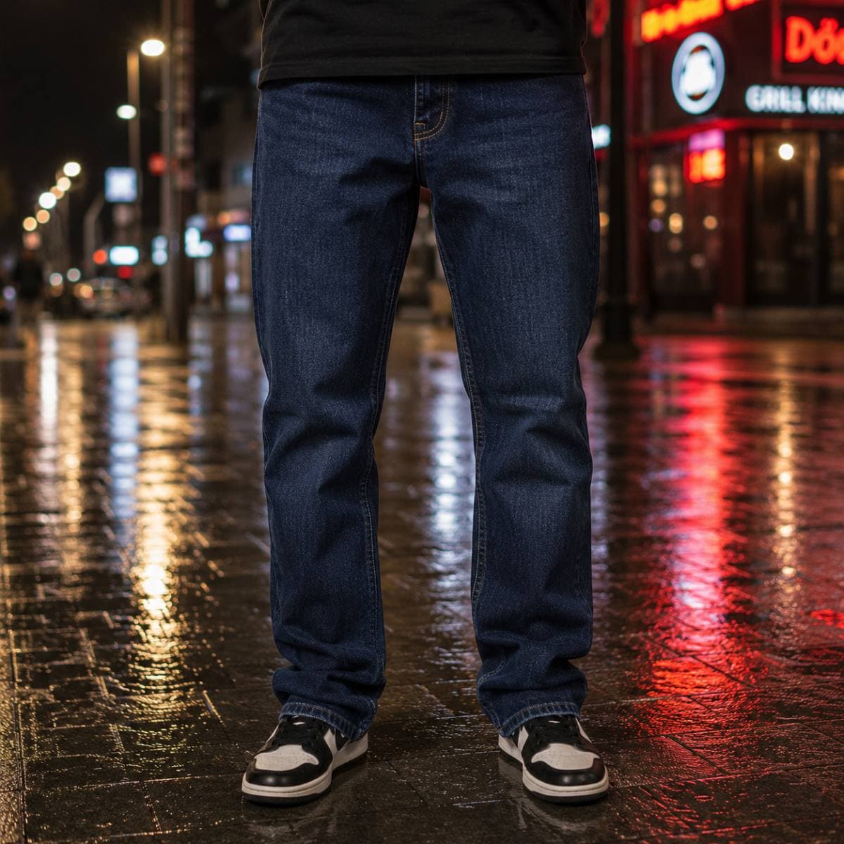 Vaquero Hugo Boss ancho azul, talla M