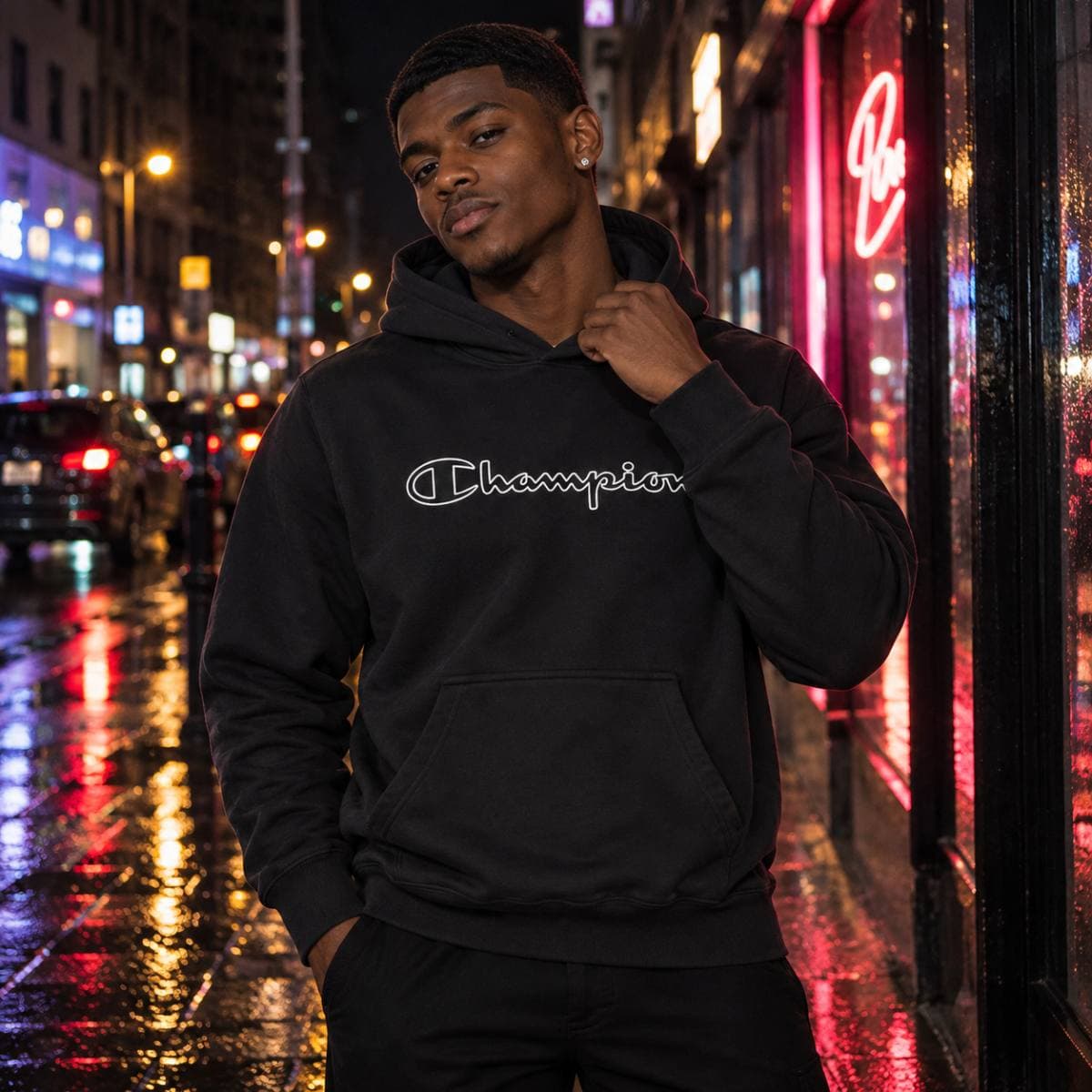 Sudadera Champion negra