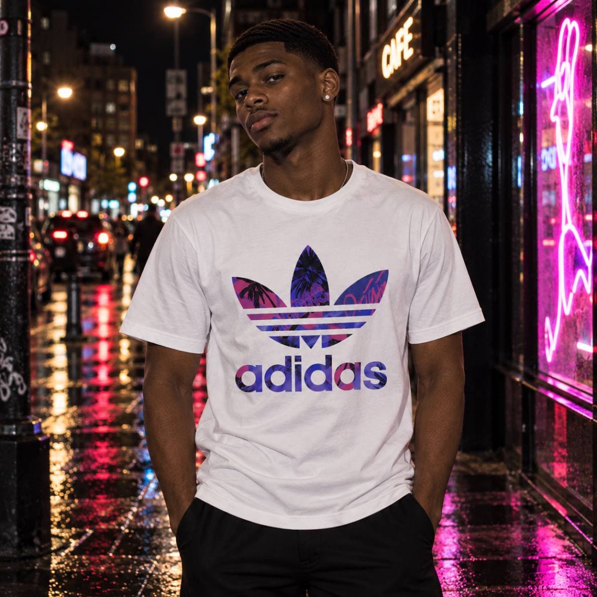 Camiseta Adidas Originals blanca, talla S