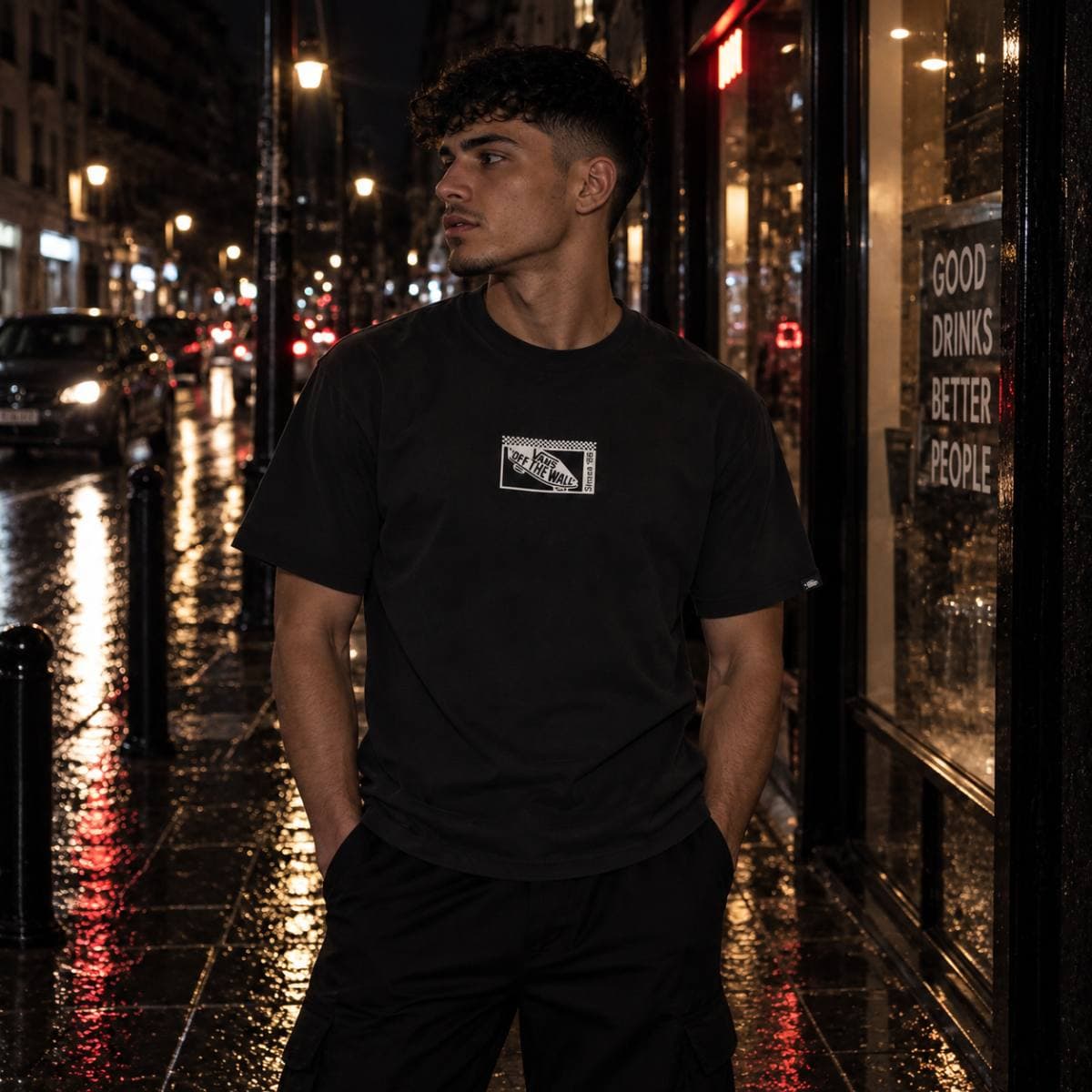 Camiseta Vans negra