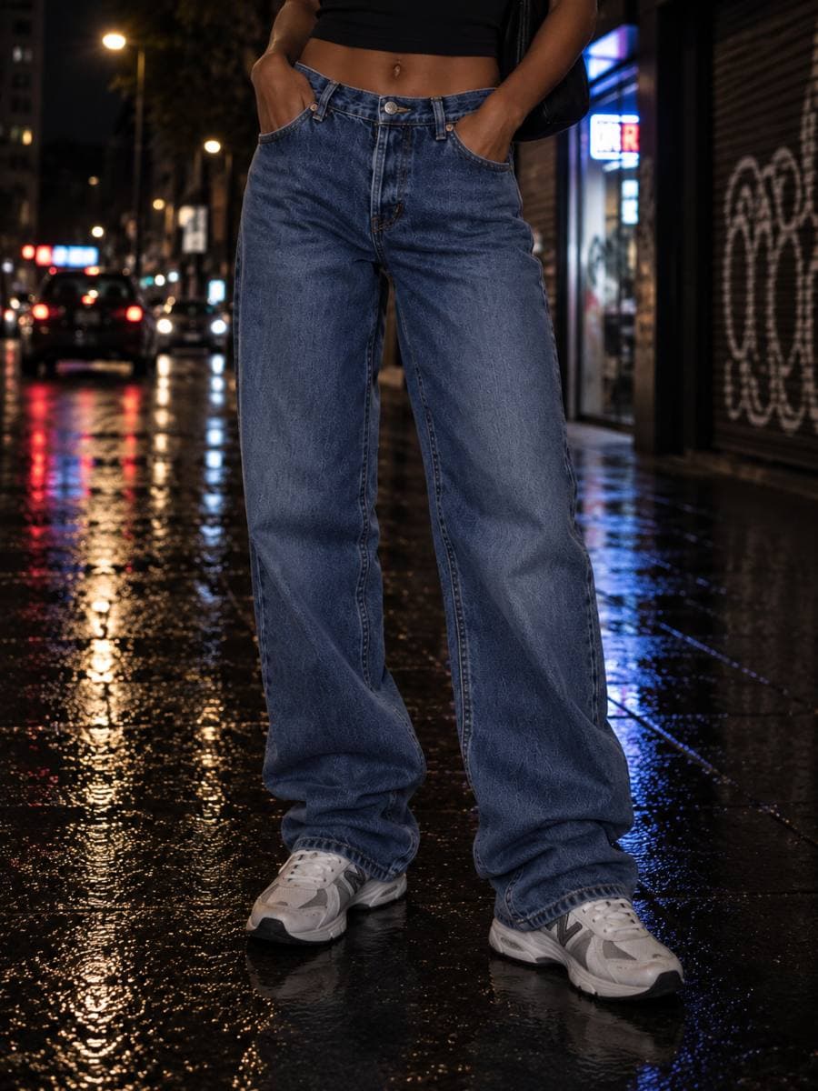 Vaquero Vintage Dressing Onyx Jeans azul, talla 27